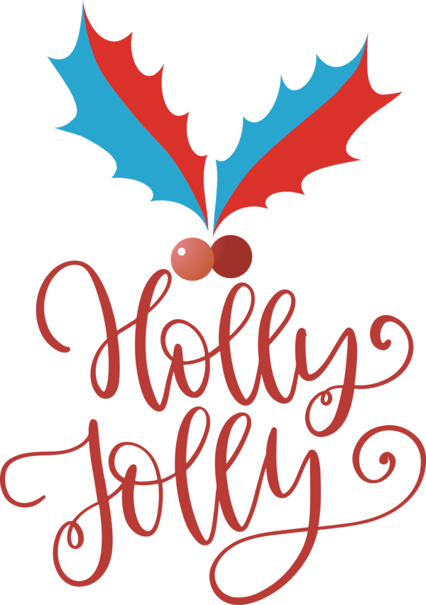 Transparent Christmas Leaf Logo Petal for Be Jolly for Christmas