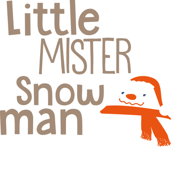 Transparent Christmas Logo Cartoon Happiness for Snowman for Christmas