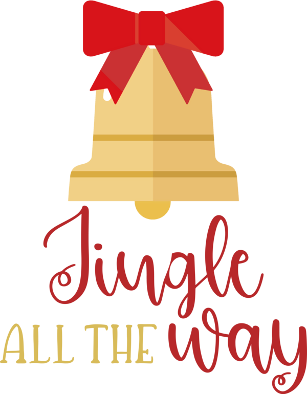Transparent Christmas Logo Line Meter for Jingle Bells for Christmas