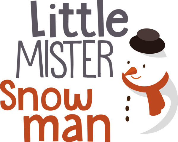 Transparent Christmas Logo Commodity Text for Snowman for Christmas