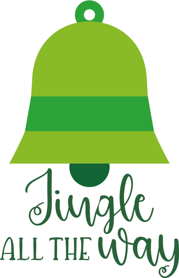 Transparent Christmas Logo Symbol Green for Jingle Bells for Christmas