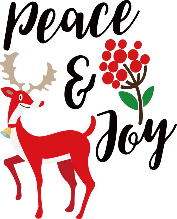 Transparent Christmas Rudolph Design Christmas Day for Be Jolly for Christmas