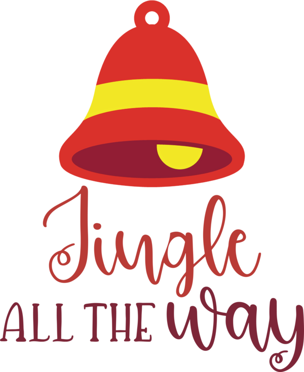 Transparent Christmas Logo Hat Line for Jingle Bells for Christmas
