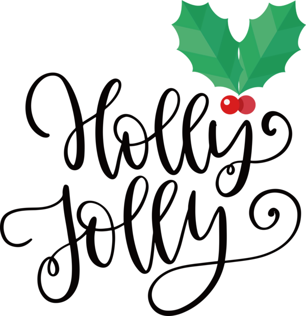 Transparent Christmas Floral design Design Leaf for Be Jolly for Christmas