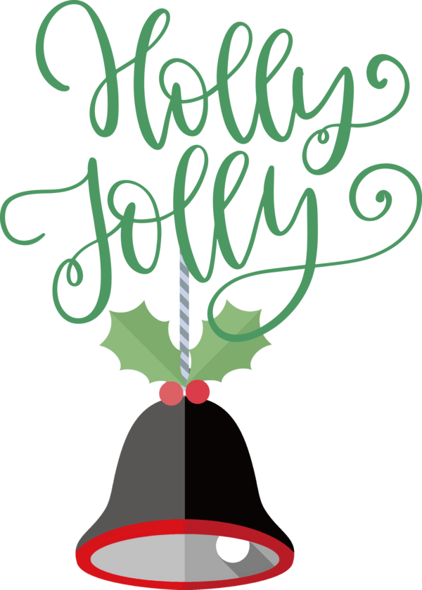 Transparent Christmas Leaf Logo Sticker for Be Jolly for Christmas