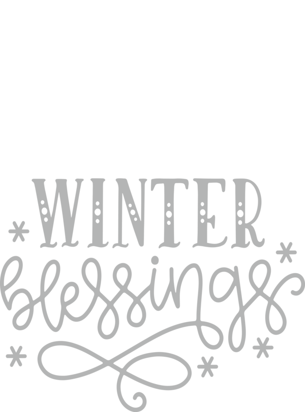 Transparent Christmas Logo Calligraphy Font for Hello Winter for Christmas