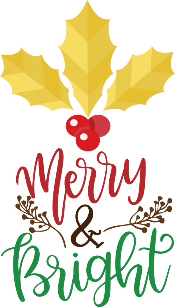 Transparent Christmas Floral design Logo Leaf for Merry Christmas for Christmas