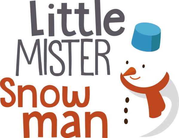 Transparent Christmas Logo Happiness Smile for Snowman for Christmas