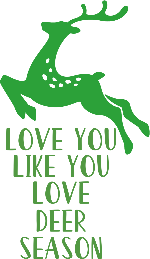 Transparent Christmas Logo Green Leaf for Reindeer for Christmas