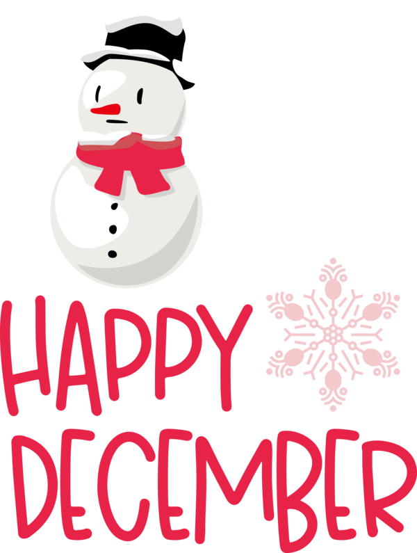 Transparent Christmas Character Meter Snowman for Hello December for Christmas