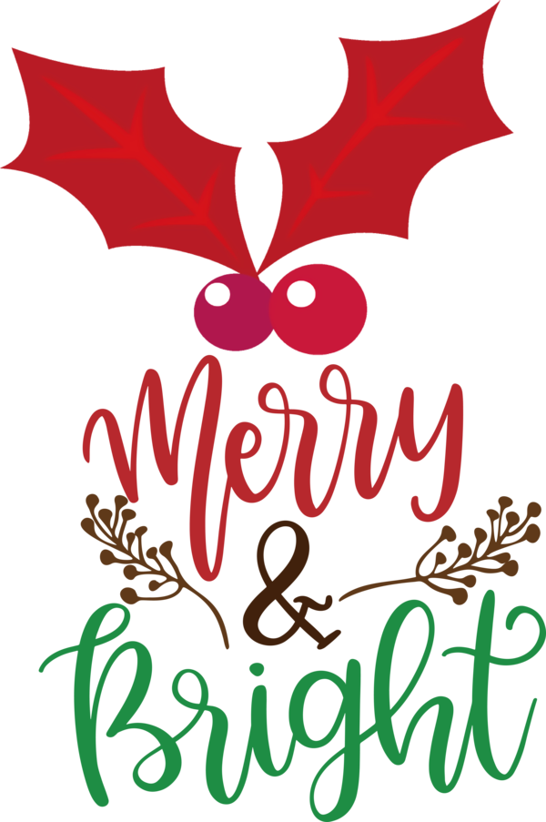 Transparent Christmas Flower Logo Design for Merry Christmas for Christmas