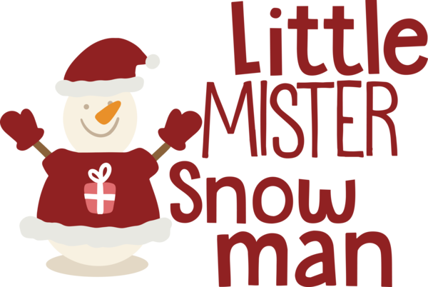 Transparent Christmas Cartoon Logo Christmas Day for Snowman for Christmas