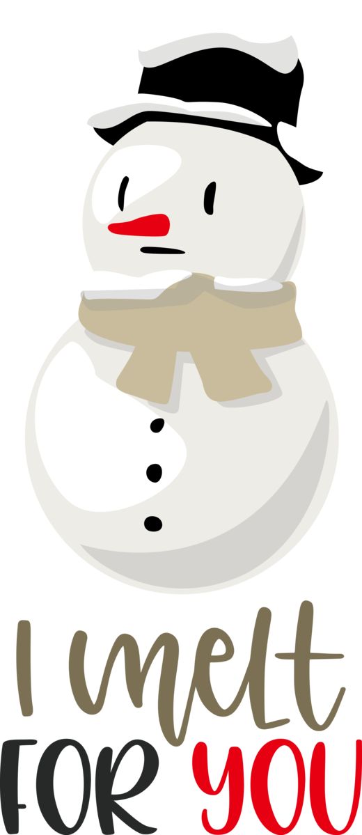 Transparent Christmas Cartoon Character Line for Snowman for Christmas