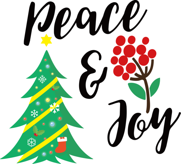 Transparent Christmas Rudolph Peace symbols Design for Be Jolly for Christmas