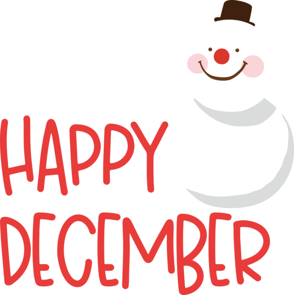Transparent Christmas Logo Icon Character for Hello December for Christmas