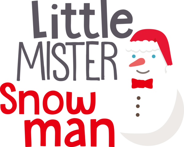 Transparent Christmas Logo Christmas Day Happiness for Snowman for Christmas