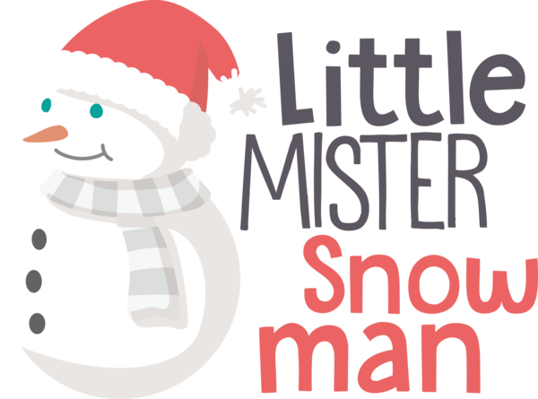 Transparent Christmas Christmas Day Cartoon Logo for Snowman for Christmas
