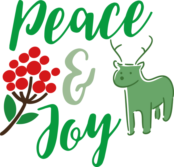 Transparent Christmas Reindeer Logo Cartoon for Be Jolly for Christmas