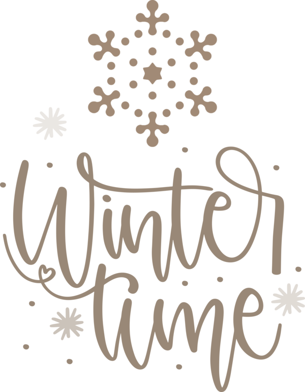 Transparent Christmas Logo Design Calligraphy for Hello Winter for Christmas