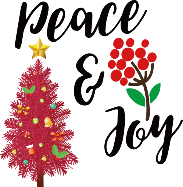 Transparent Christmas Peace symbols Peace Drawing for Be Jolly for Christmas