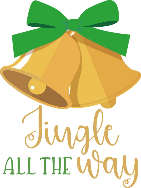 Transparent Christmas Logo Leaf Green for Jingle Bells for Christmas