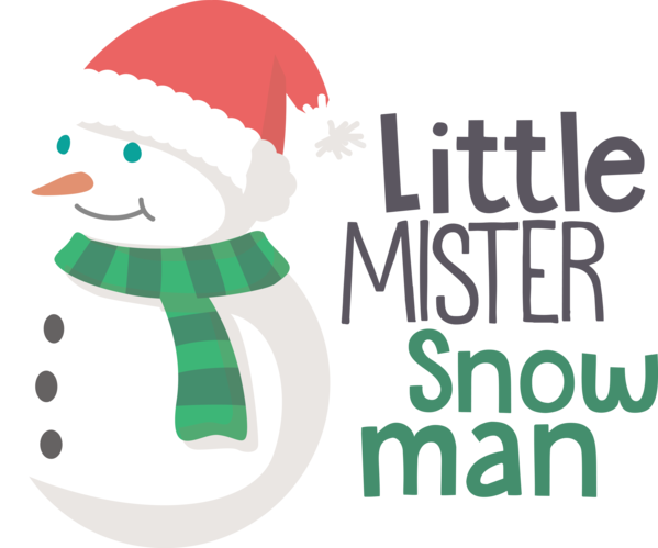 Transparent Christmas Logo Christmas Day Cartoon for Snowman for Christmas