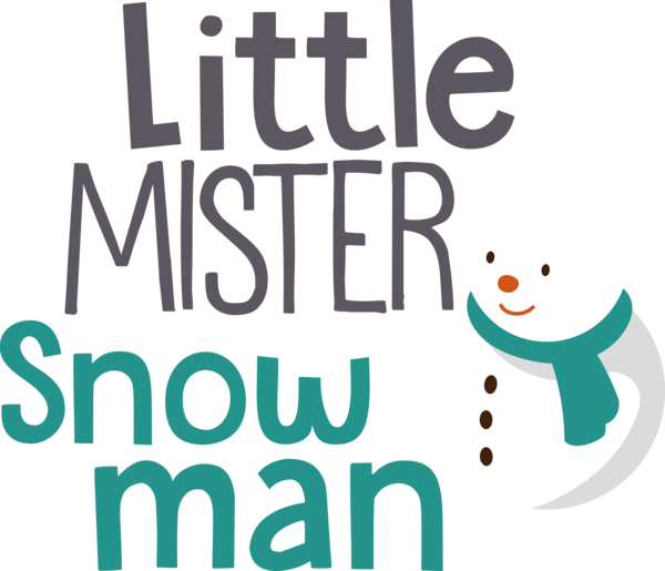Transparent Christmas Logo Smile Happiness for Snowman for Christmas