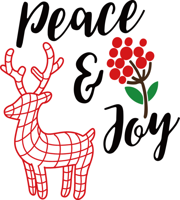 Transparent Christmas Rudolph Peace Peace symbols for Be Jolly for Christmas
