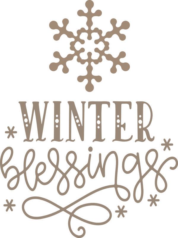 Transparent Christmas Logo Calligraphy Design for Hello Winter for Christmas