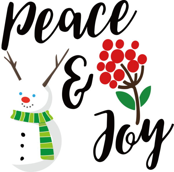 Transparent Christmas Rudolph Peace Design for Be Jolly for Christmas