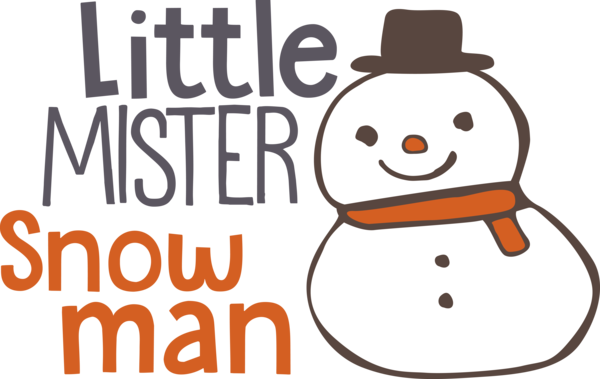 Transparent Christmas Happiness Smile Line for Snowman for Christmas