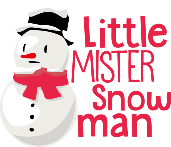 Transparent Christmas Logo Cartoon Smile for Snowman for Christmas