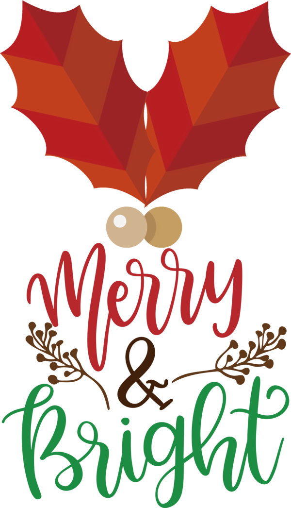Transparent Christmas Floral design Design Logo for Merry Christmas for Christmas