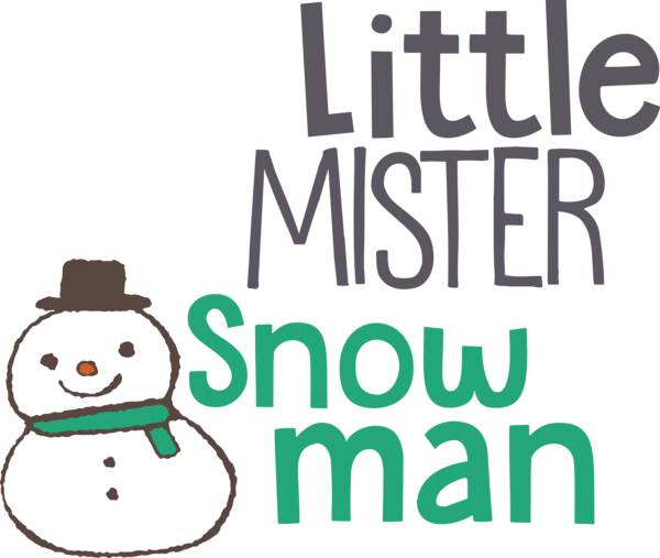 Transparent Christmas Cartoon Logo Meter for Snowman for Christmas