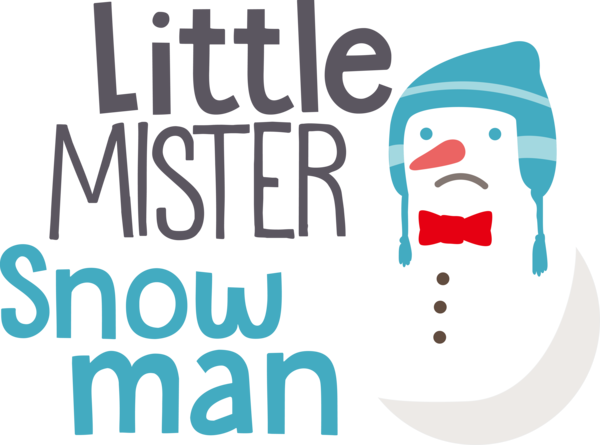 Transparent Christmas Logo Design Smile for Snowman for Christmas
