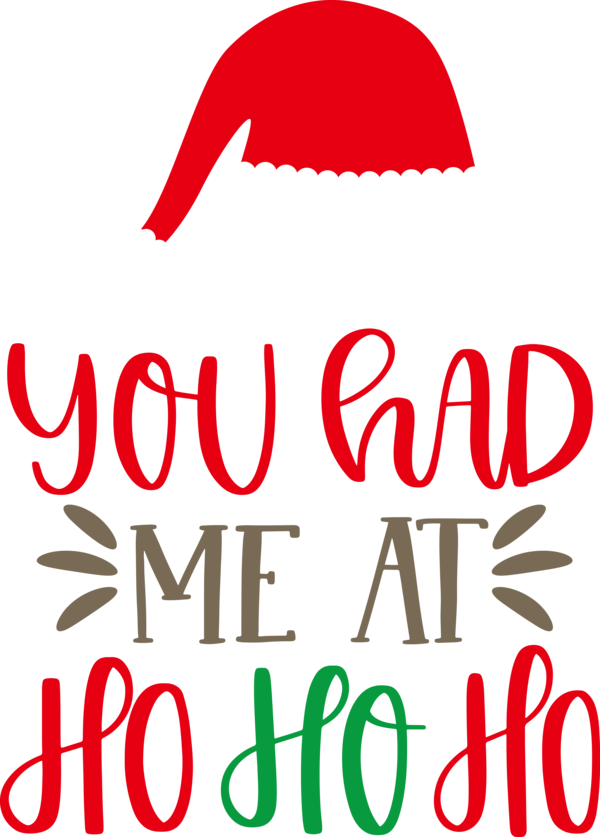 Transparent Christmas Logo Design Line for Santa for Christmas