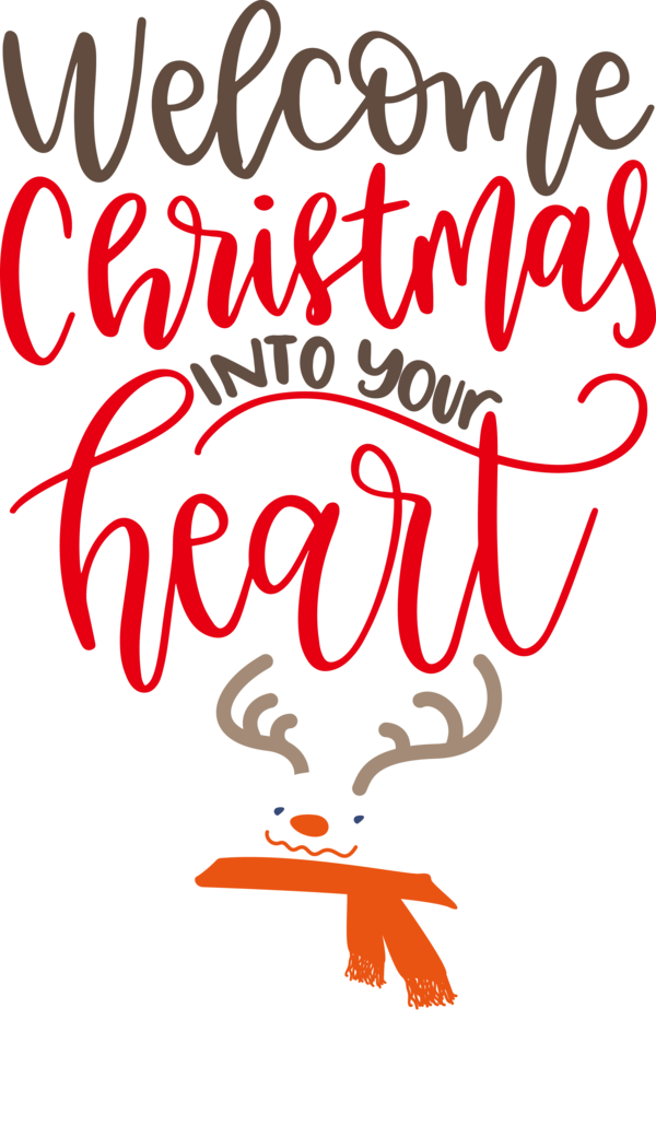 Transparent Christmas Calligraphy Design Line for Merry Christmas for Christmas