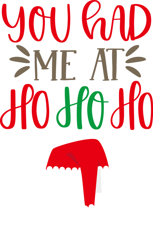 Transparent Christmas Logo Line Meter for Santa for Christmas