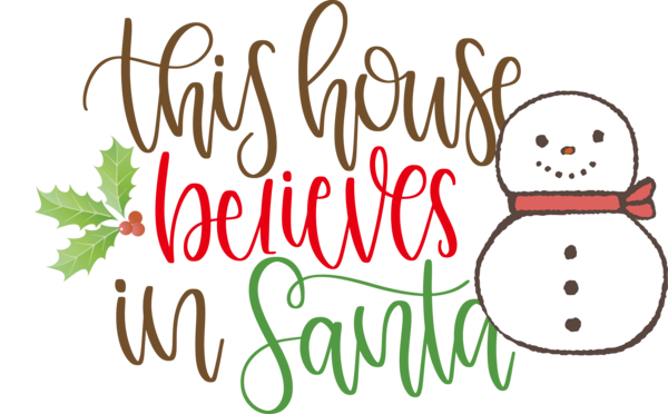 Transparent christmas Cartoon Happiness Smile for Santa for Christmas