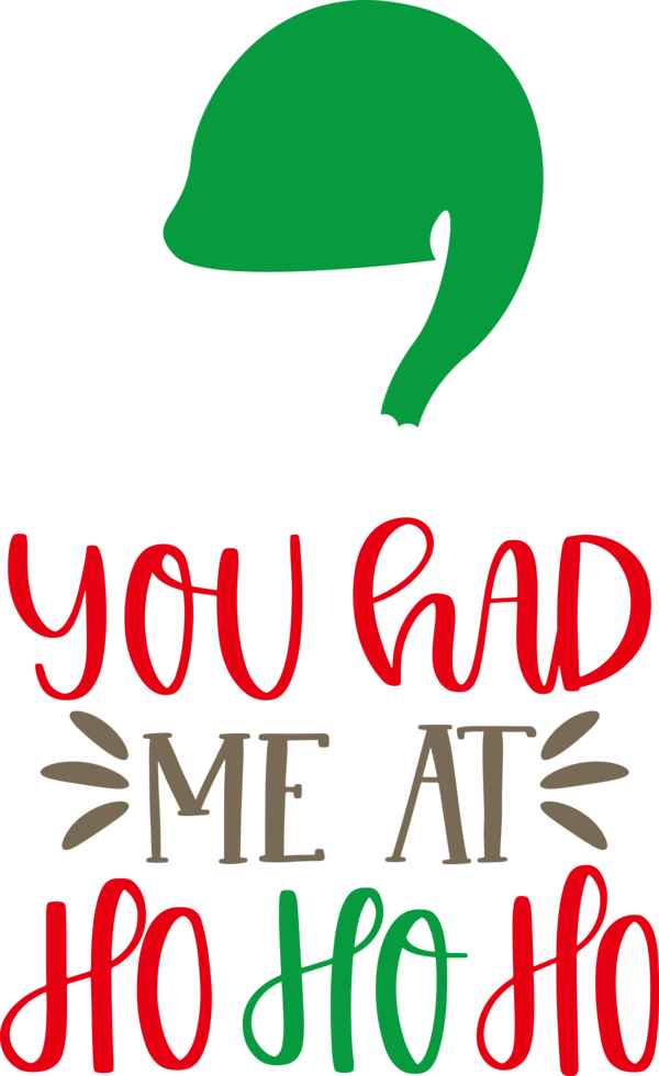 Transparent Christmas Logo Leaf Green for Santa for Christmas