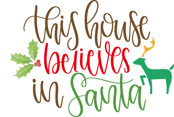 Transparent christmas Reindeer Christmas decoration Logo for Santa for Christmas