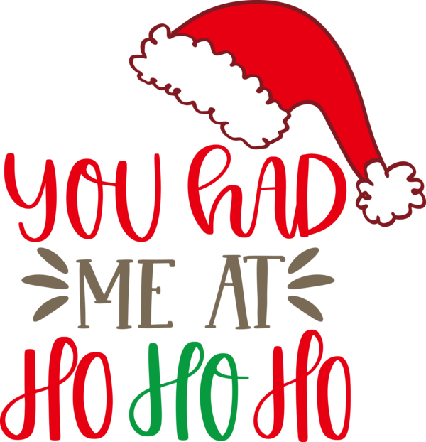 Transparent Christmas Design Logo Line for Santa for Christmas