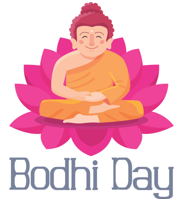Transparent Bodhi Day Vesak Drawing Sacred lotus for Bodhi for Bodhi Day
