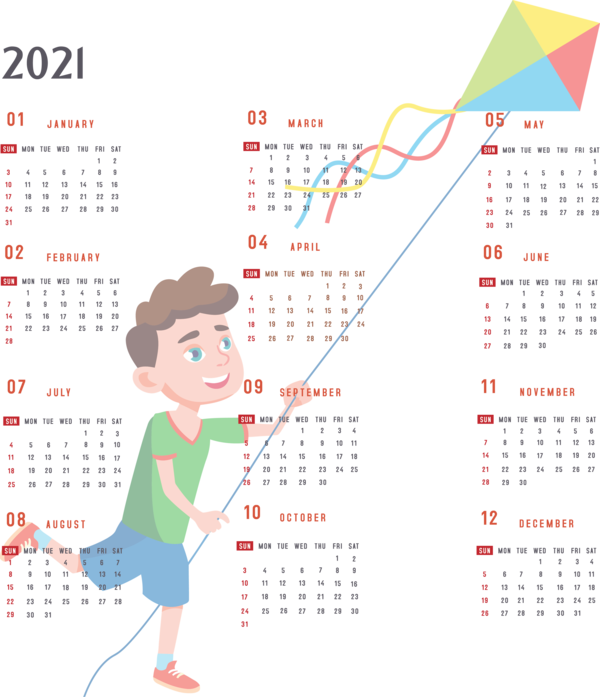 Transparent New Year Makar Sankranti Father Son for Printable 2021 Calendar for New Year