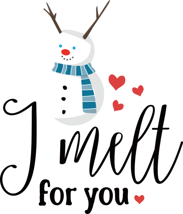Transparent Christmas Design Logo Line for Snowman for Christmas