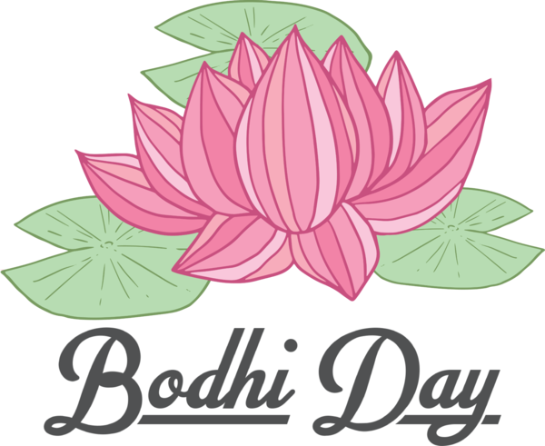 Transparent Bodhi Day Floral design Leaf Cut flowers for Bodhi for Bodhi Day