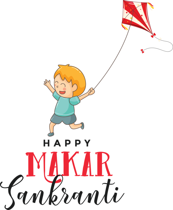 Transparent Makar Sankranti Cartoon Character Meter for Happy Makar Sankranti for Makar Sankranti