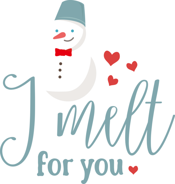Transparent Christmas Logo Character Text for Snowman for Christmas