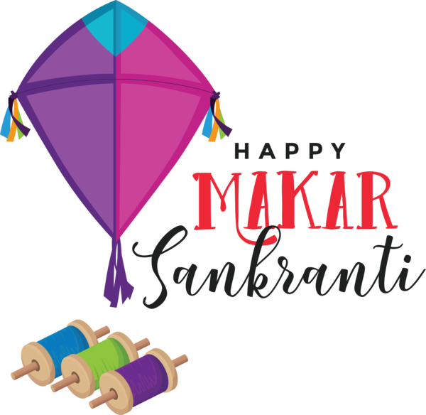 Transparent Makar Sankranti Line Meter Balloon for Happy Makar Sankranti for Makar Sankranti