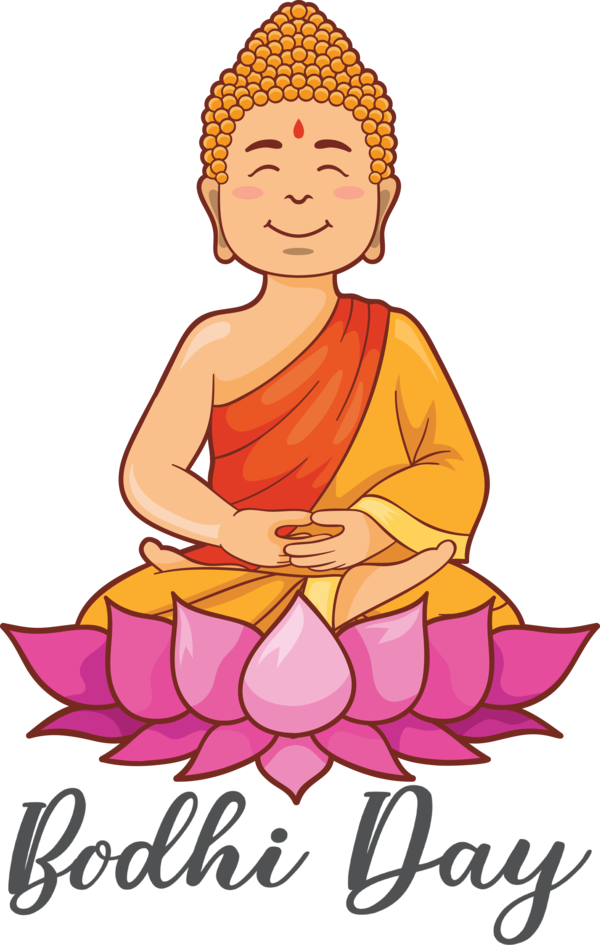 Transparent Bodhi Day Meditation Vesak Logo for Bodhi for Bodhi Day